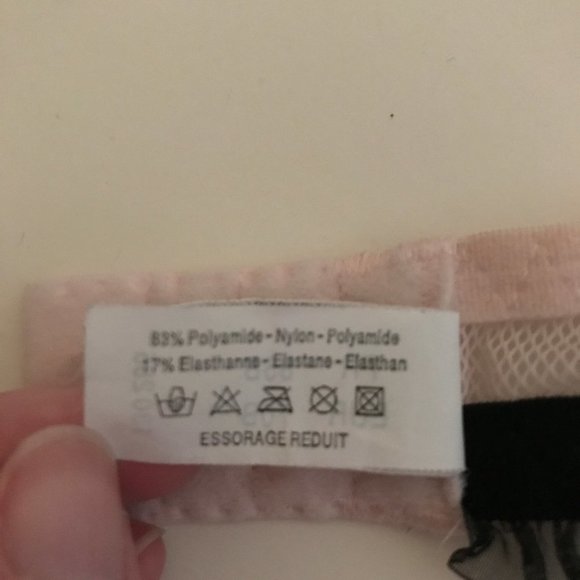 Cannelle Pink & Black Embellished Bra - Picture 7 of 7